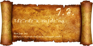 Török Heléna névjegykártya